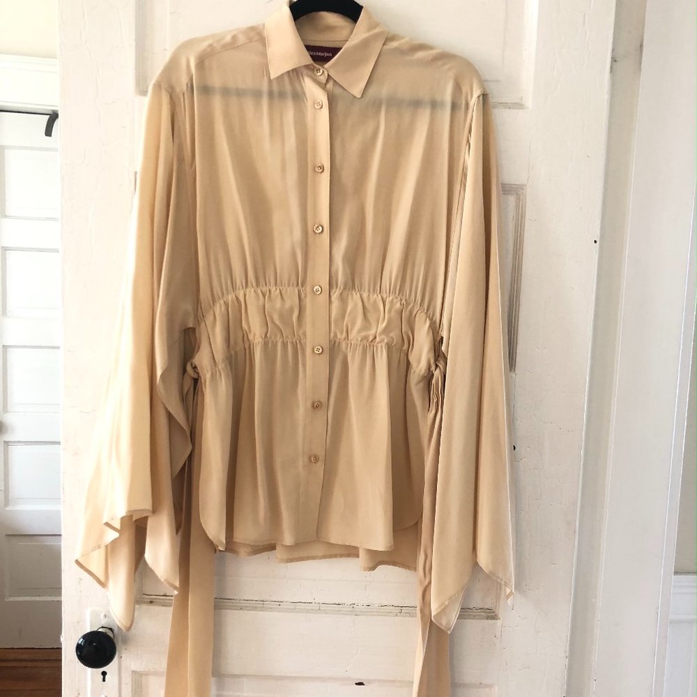 Sies Marjan flutter/bell sleeve blouse